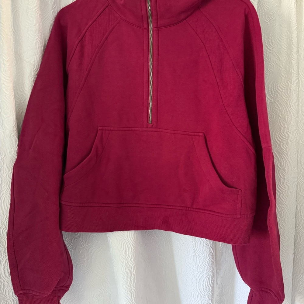 Lululemon Athletica Burgundy Half-Zip Hoodie